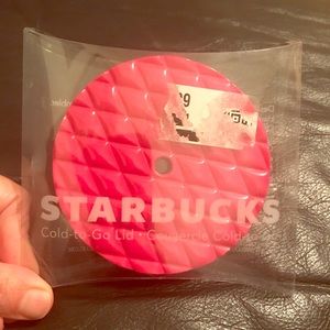 Starbucks Pink 2015 Cold-To-Go Tumbler Lid, New